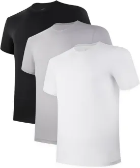 BAMBOO COOL Men's Undershirts Moisture-Wicking Tees Stretch Crew Neck Soft T-Shirts for Men,3 or 5 Pack