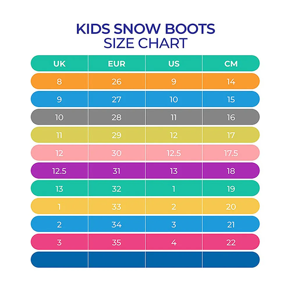 Little Surprise Box, Purple Snowflake Waterproof Winter Snow Boots for Kids for Minus Degree Temperature